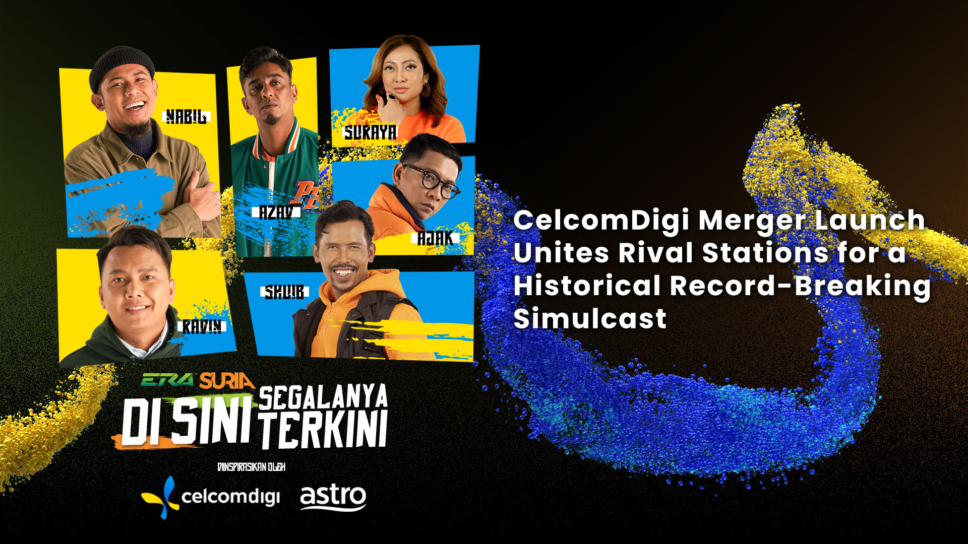 CelcomDigi Merger Launch Unites Rival Stations for a Historical Record-Breaking Simulcast